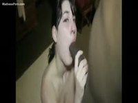 Wife sucks big black cock